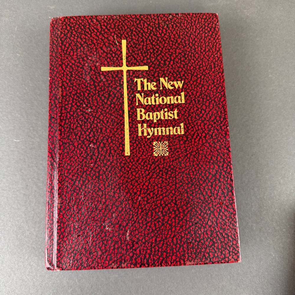 The New National Baptist Hymnal Religious Songbook Red Gold Gilt Hardcover